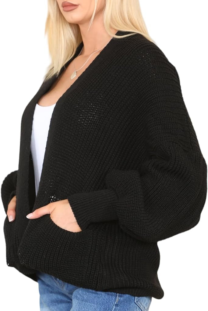 Short Balloon Sleeve Cardigan One Size (10-18) Apparel & Accessories WearAll