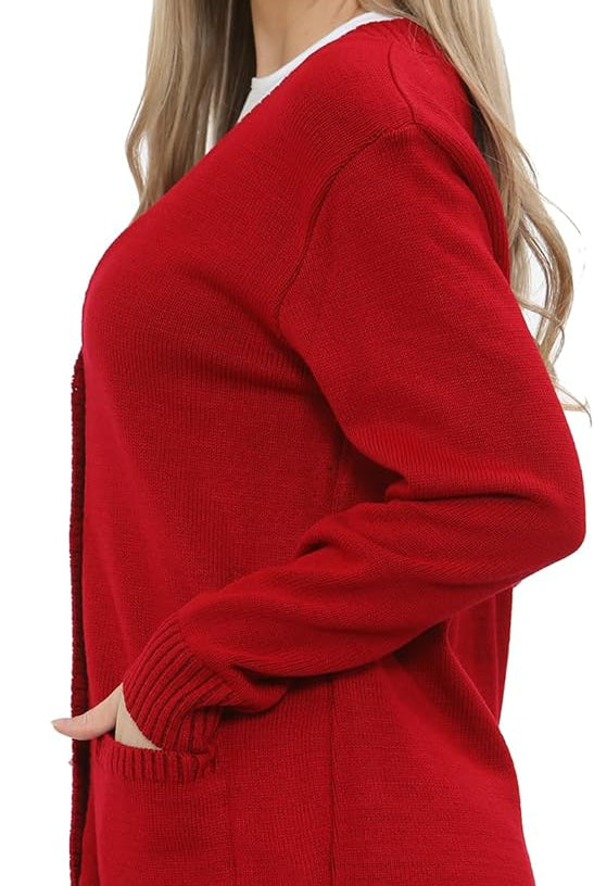 Women Knitted Plain Cardigan Knitted Cardigan WearAll
