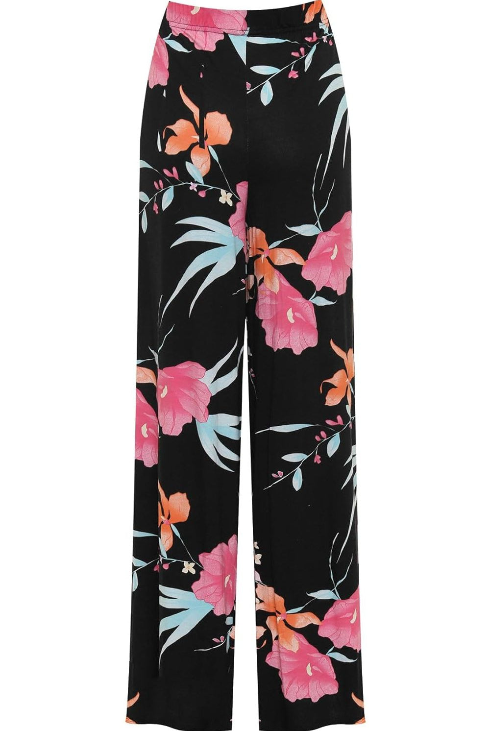 Cerise Aqua Floral Print Palazzo Trouser Palazzo WearAll