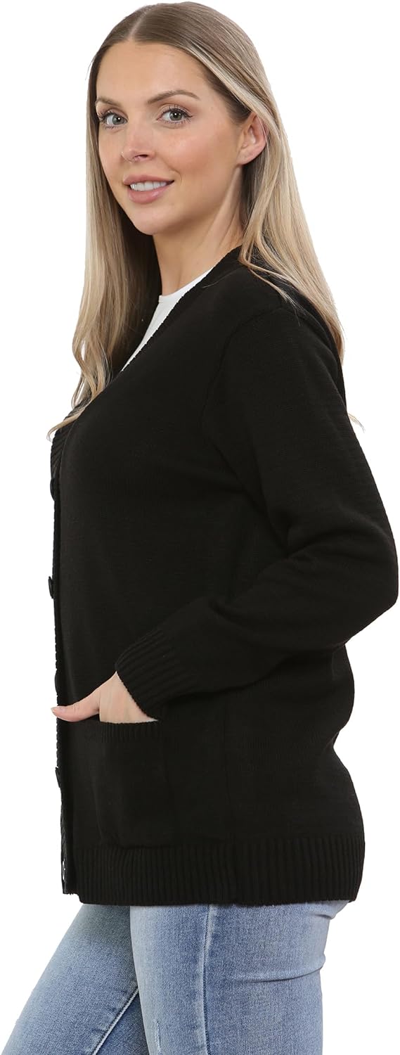 Women Knitted Plain Cardigan Knitted Cardigan WearAll