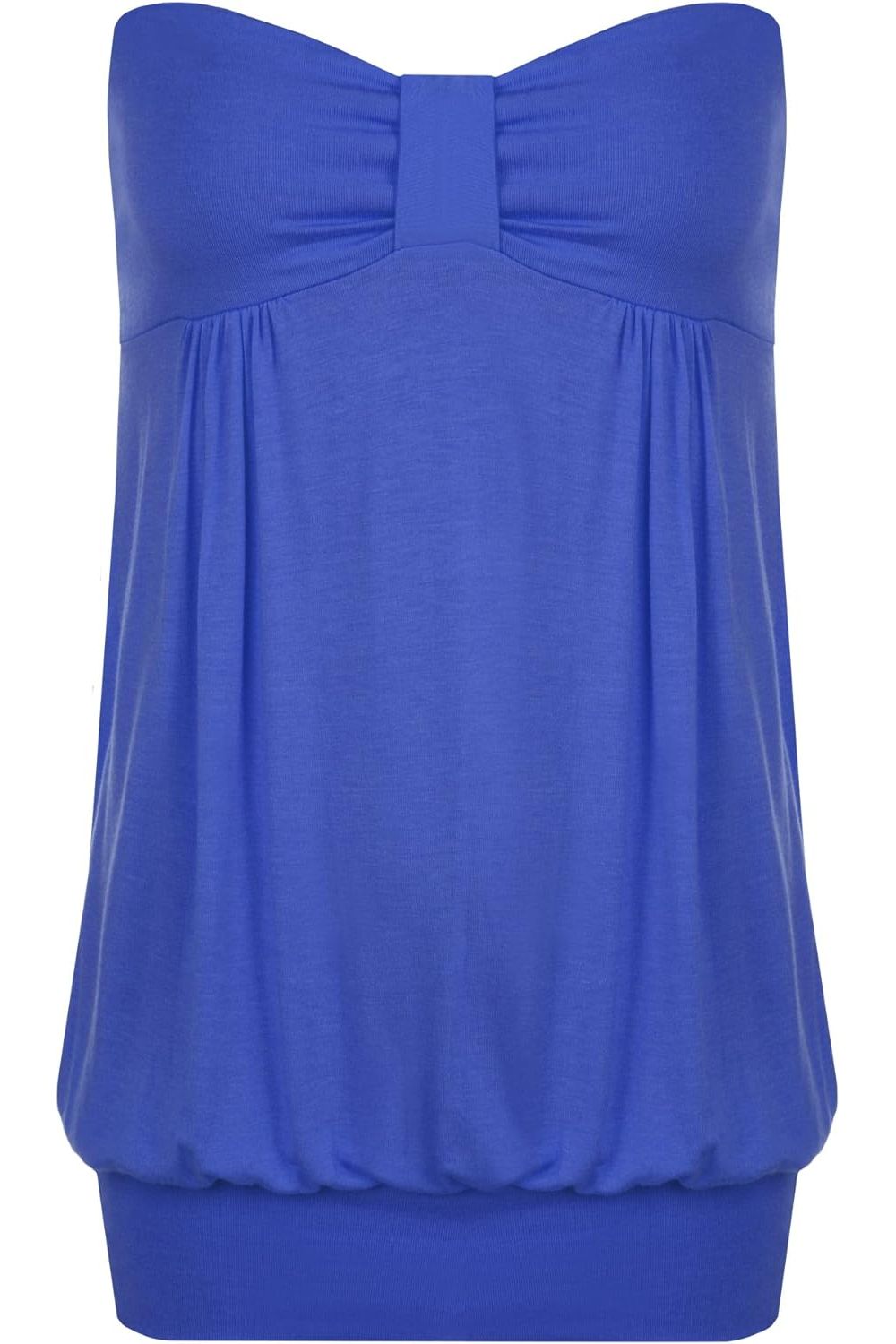 Long Boob Tube Strapless Top Tops WearAll Royal Blue 8-10
