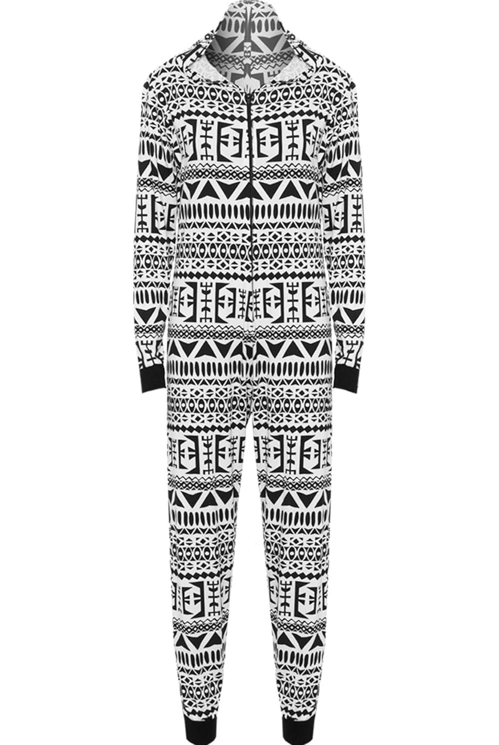 Aztec Print Onesie Playsuit Jumpsuit Jumpsuit WearAll
