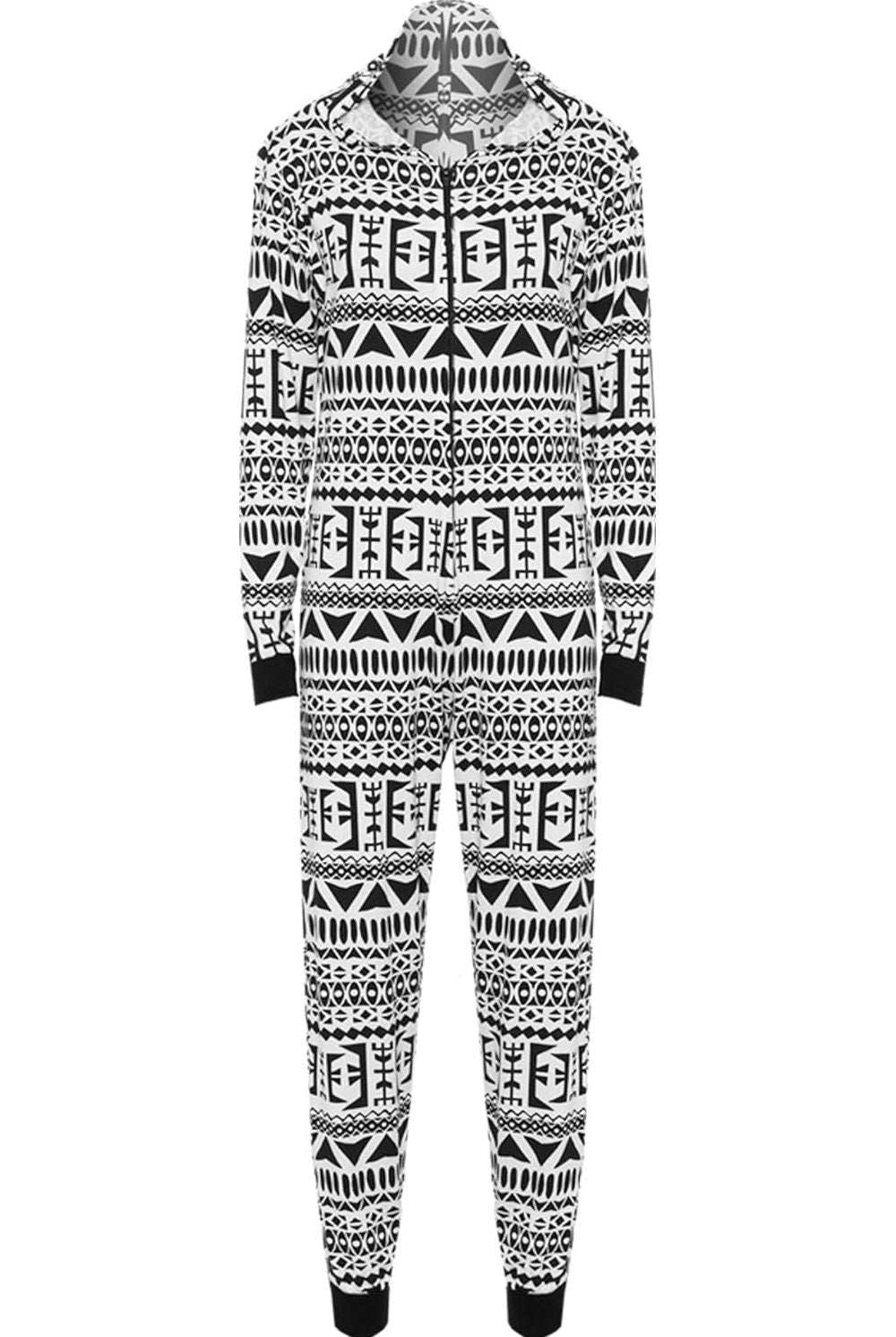 Aztec Print Onesie Playsuit Jumpsuit Jumpsuit WearAll Block Print 8-10