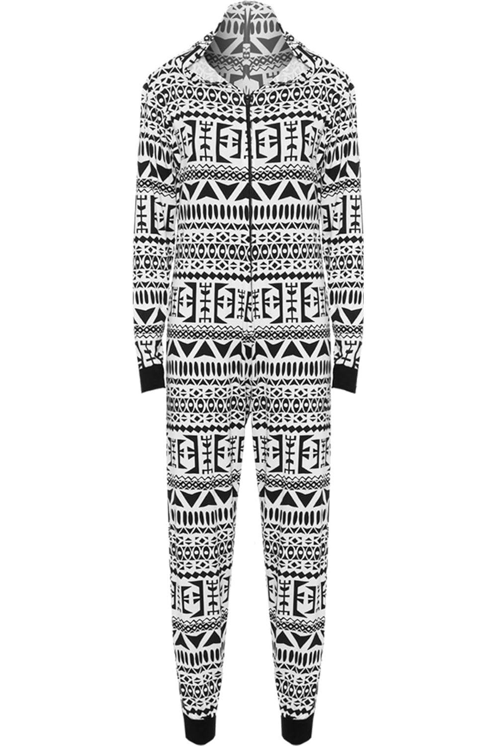 Aztec Print Onesie Playsuit Jumpsuit Jumpsuit WearAll Block Print 8-10