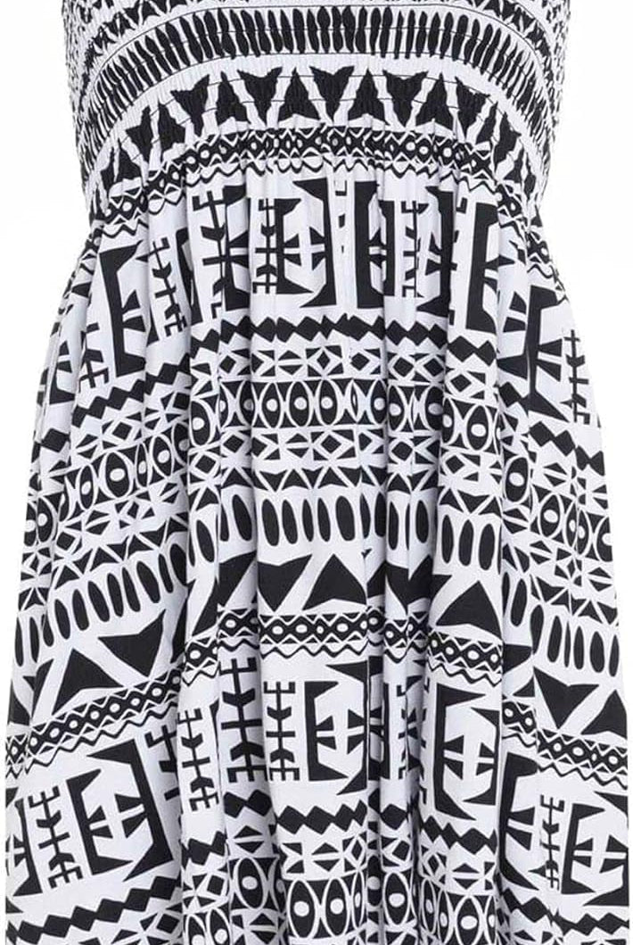 Printed Bandeau Boobtube Sheering Top Top WearAll