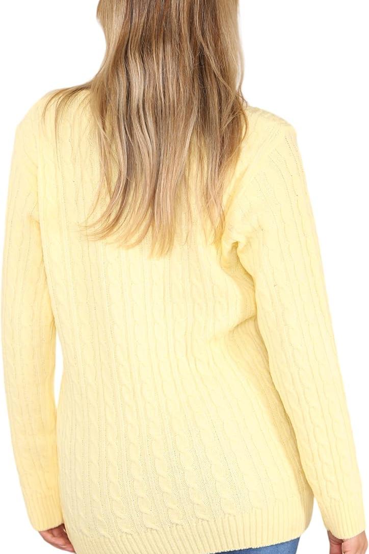 Plus Size Cable Knitted Sweater Top Tops WearAll