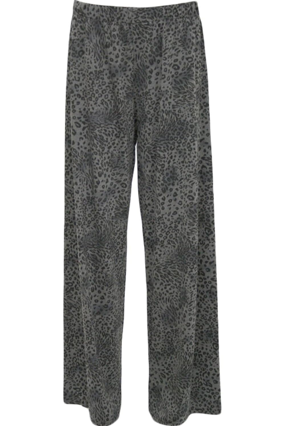 Plus Size Dark Grey Animal Print Palazzo Trouser Palazzo WearAll