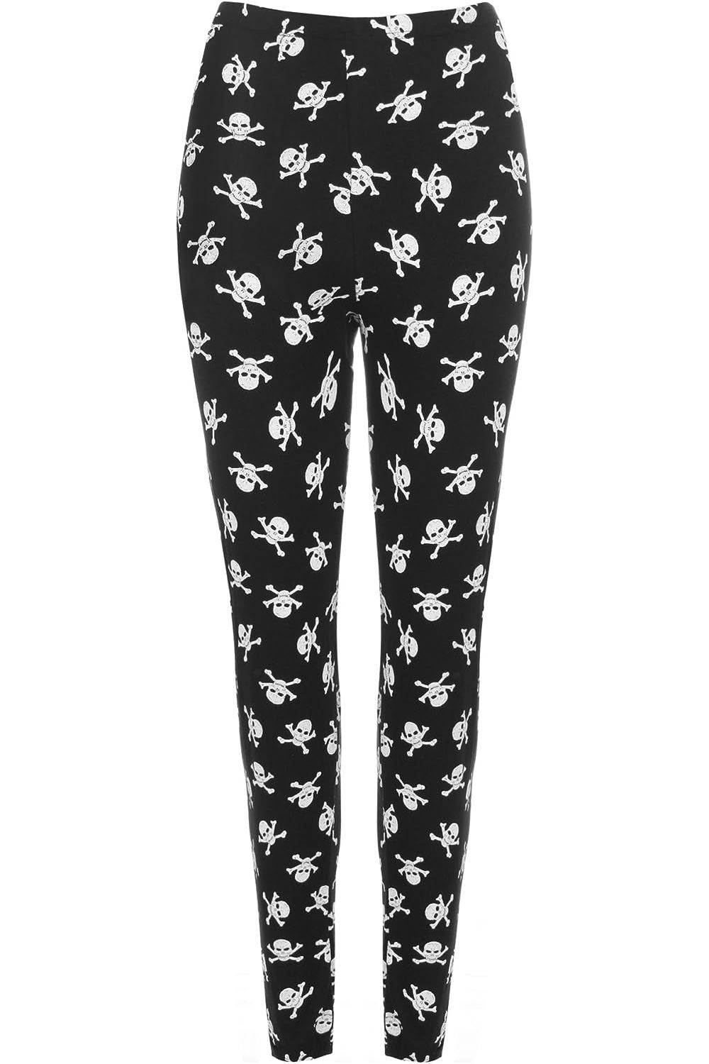 Skull Bones Pirate Print Leggings Leggings WearAll