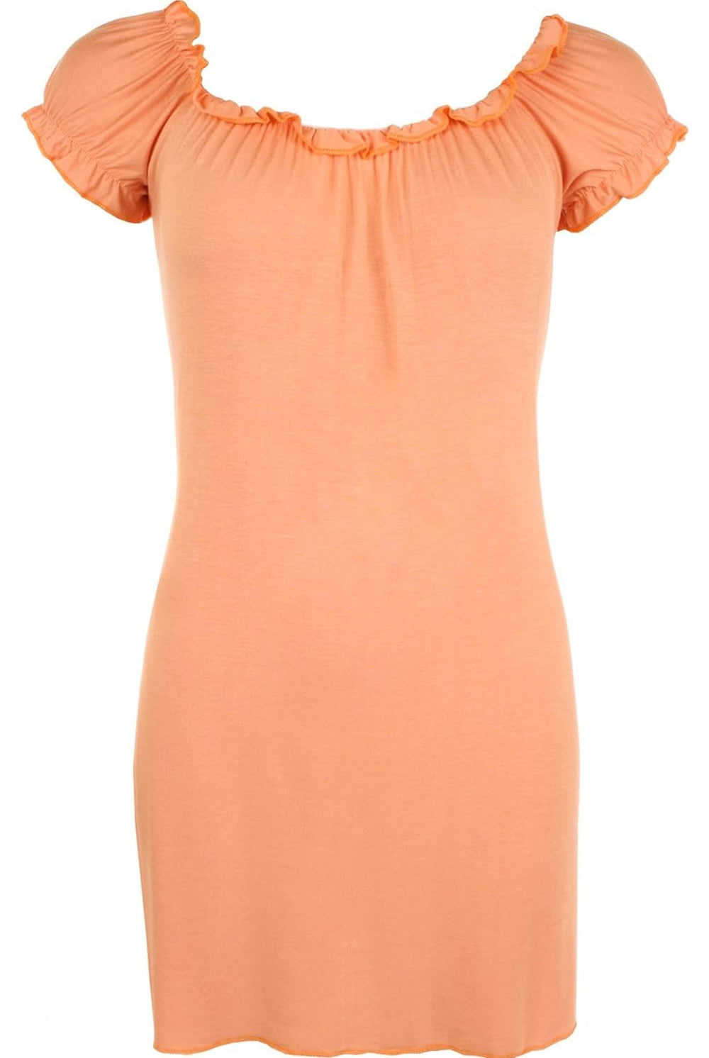 Gypsy Boho Stretch Top Tops WearAll Peach 14