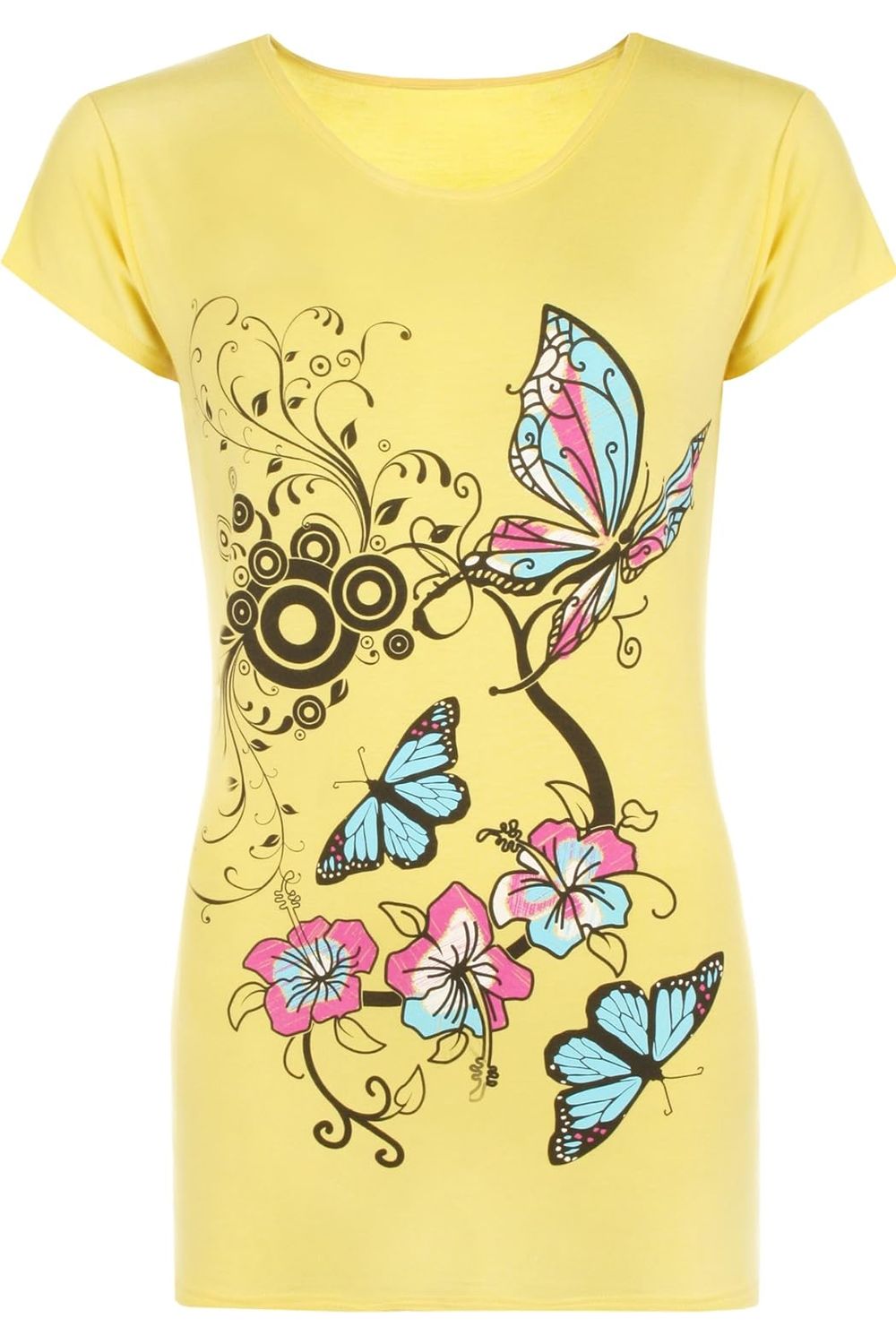 Plus Size Butterfly Print T-Shirt Top Tops WearAll