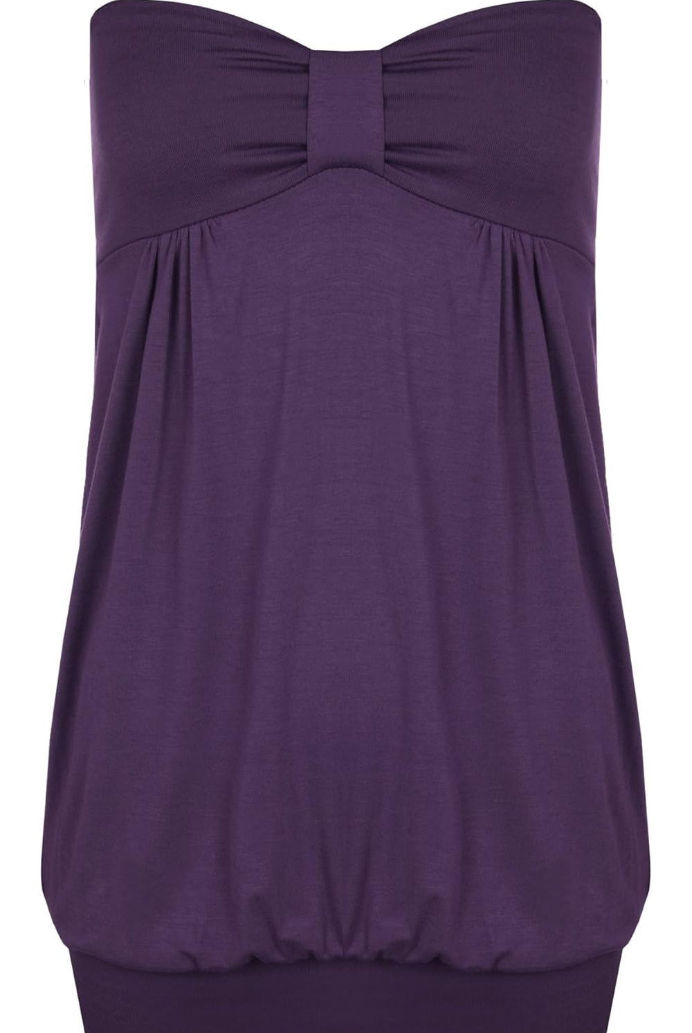 Long Boob Tube Strapless Top Tops WearAll Purple 8-10