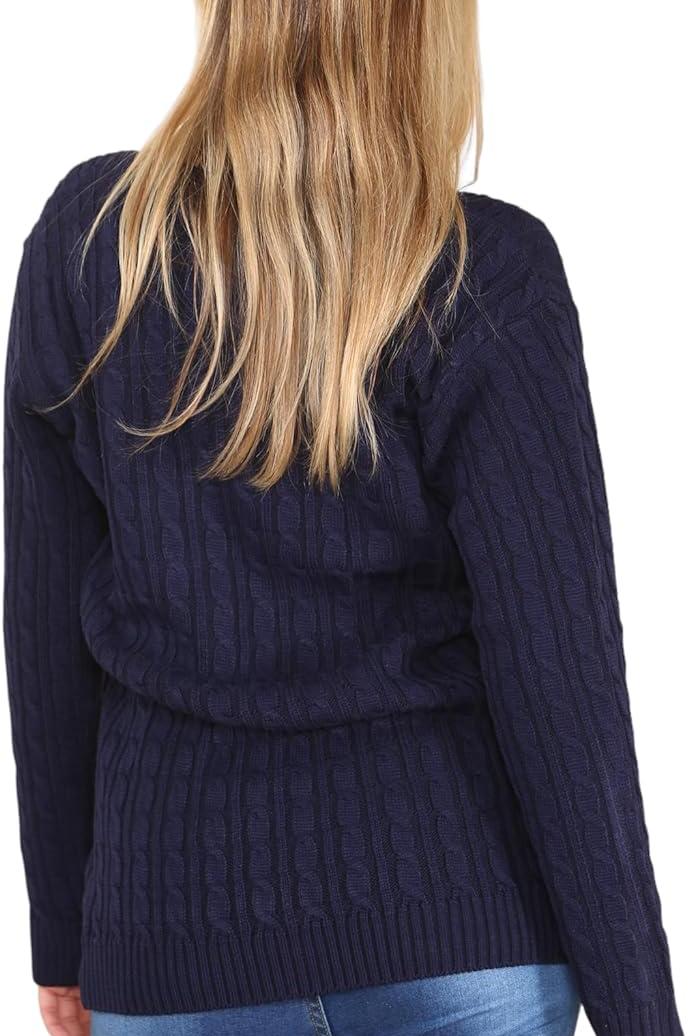 Plus Size Cable Knitted Sweater Top Tops WearAll