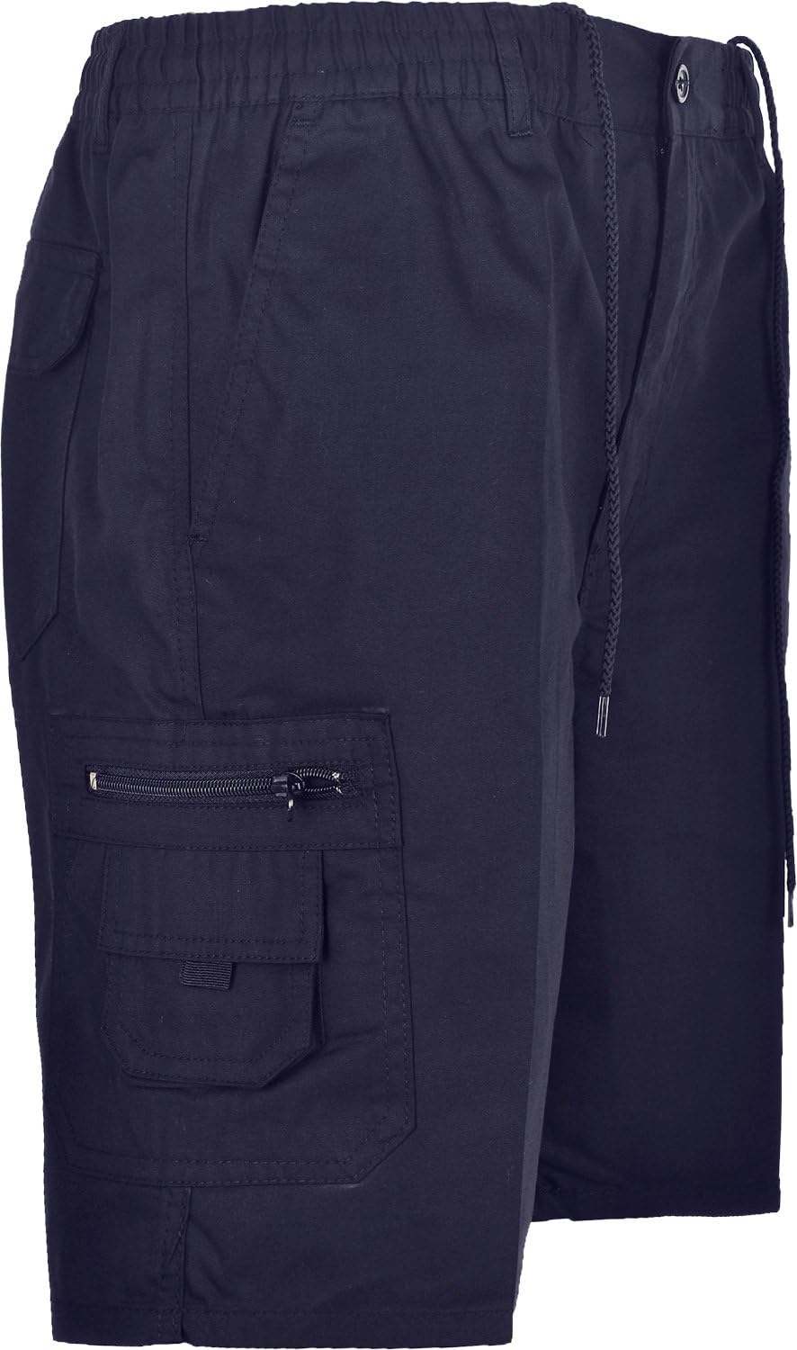 Cargo Summer Shorts Cotton Plain Combat Pants Apparel & Accessories WearAll Navy M