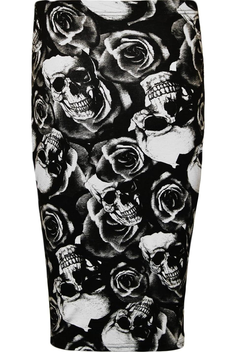 Printed Stretch Pencil Midi Skirt Skirt WearAll