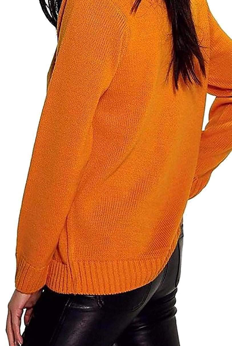 Knitted Halloween Winking Pumpkin Print Jumper Jumper WearAll