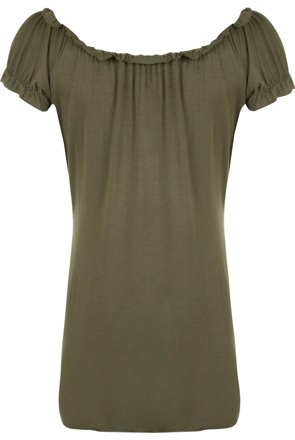 Gypsy Boho Stretch Top Tops WearAll Khaki 14