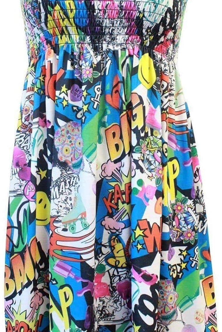 Printed Bandeau Boobtube Sheering Top Top WearAll Bang 8-10