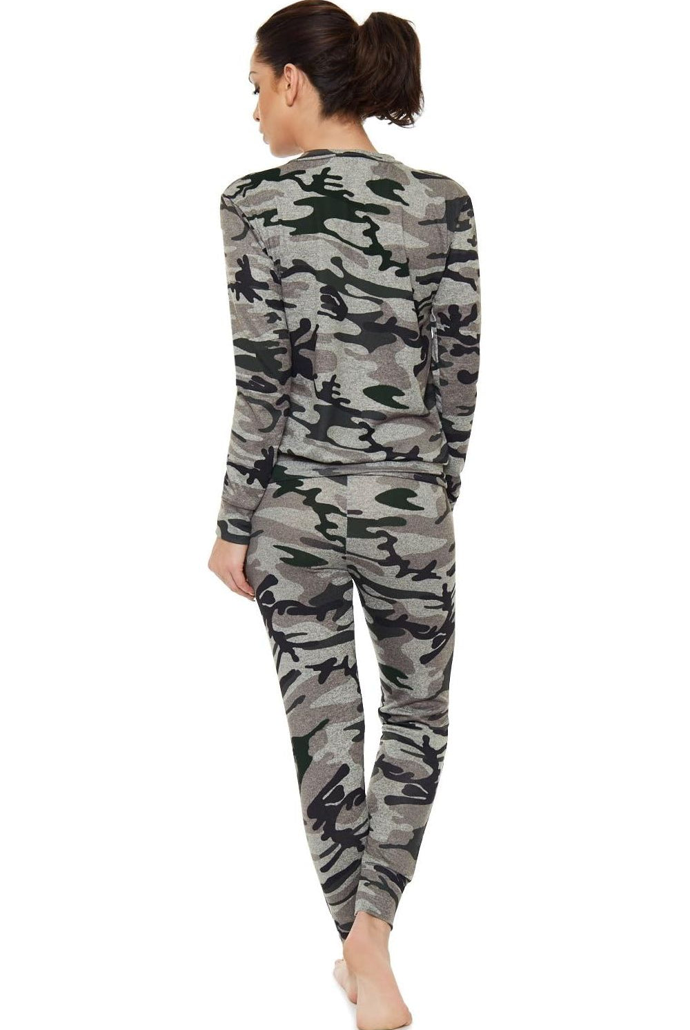 Army Camouflage Print Tracksuit Loungewear WearAll