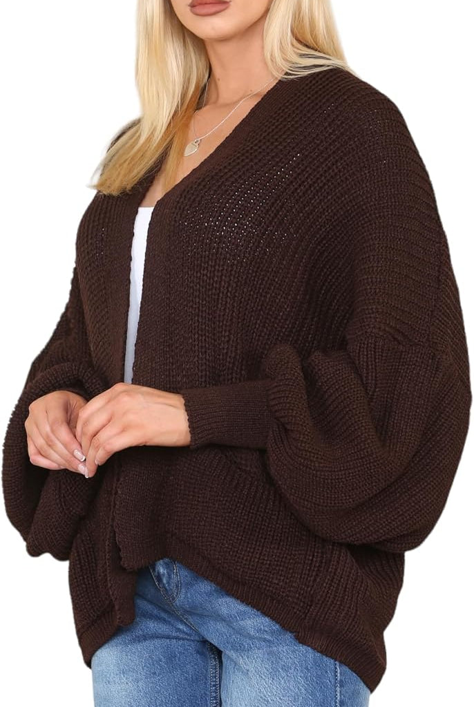 Short Balloon Sleeve Cardigan One Size (10-18) Apparel & Accessories WearAll