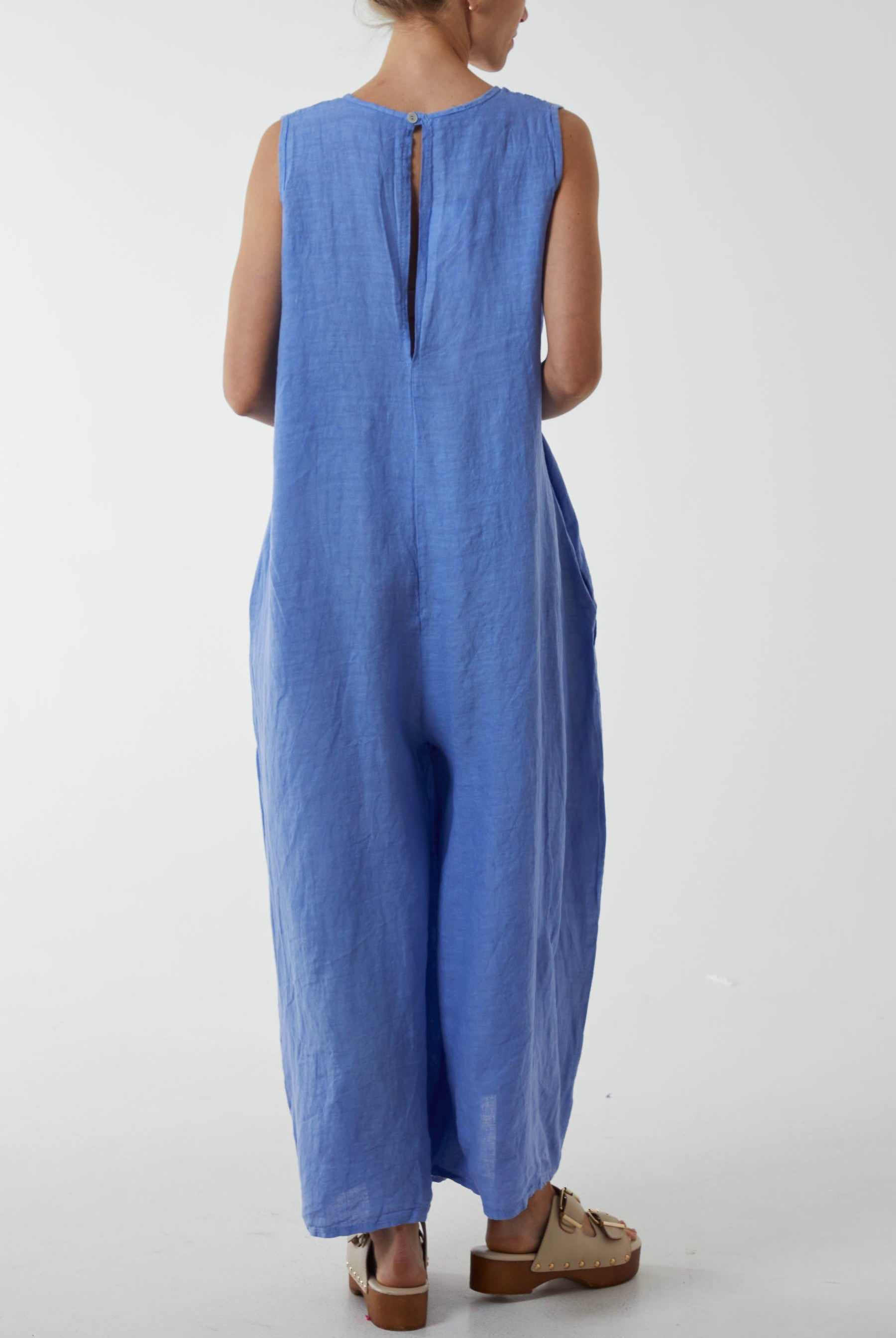 Linen Sleeveless Jumpsuit Jumpsuit WearAll