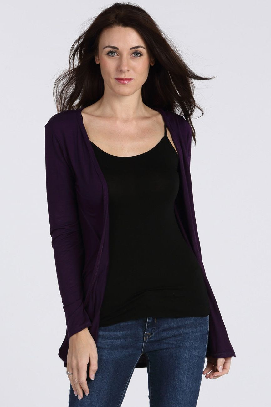 Plus Size Long Sleeve Pocket Cardigan cardigan WearAll