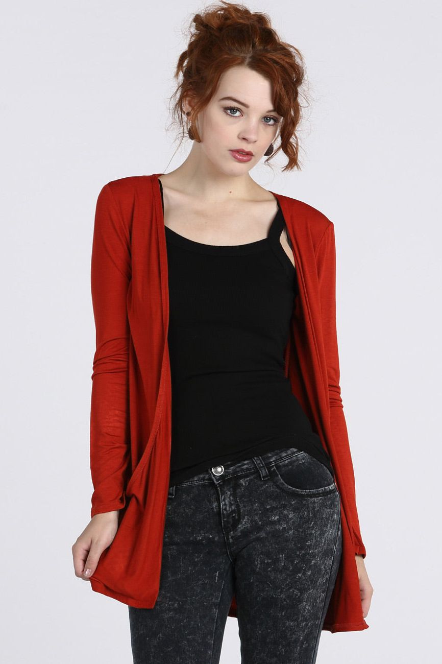 Plus Size Long Sleeve Pocket Cardigan cardigan WearAll