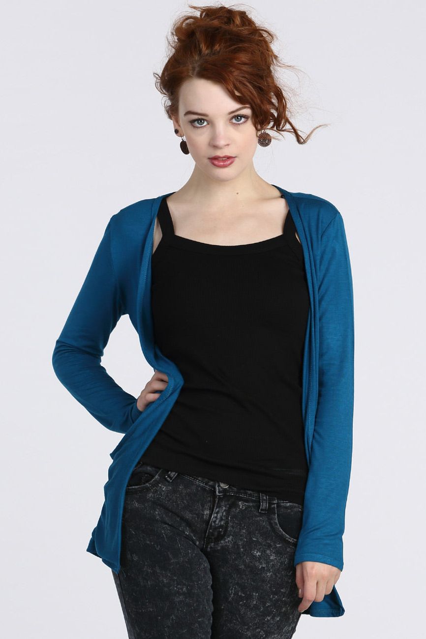 Plus Size Long Sleeve Pocket Cardigan cardigan WearAll