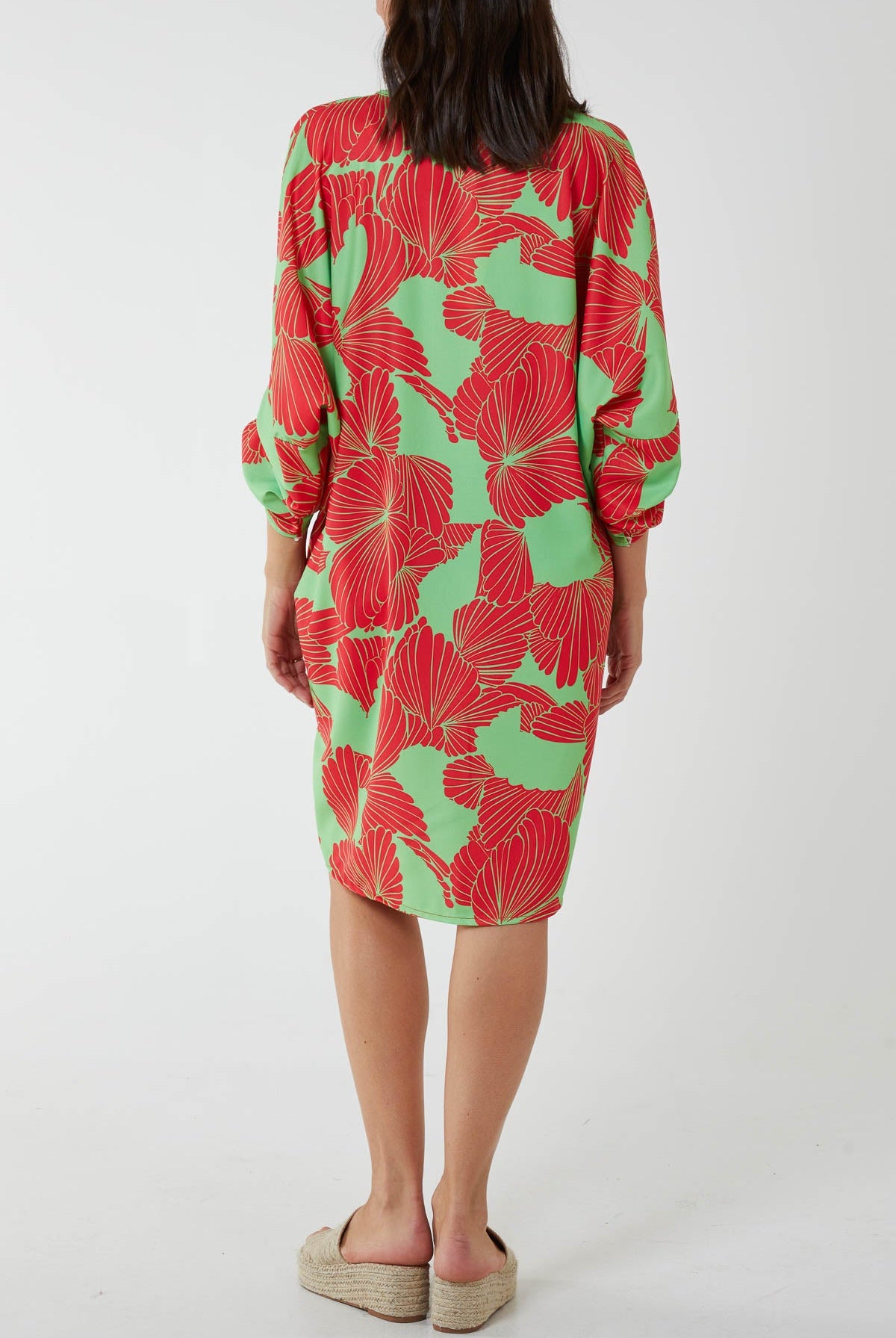 Floral Twisted Front Midi Dress Dress WearAll