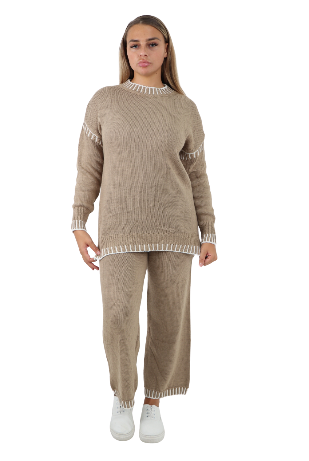 Italian Patch Knitted Co-Ord Set Tracksuit Dress WearAll