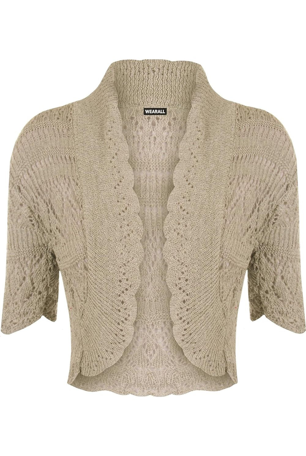Knitted Crochet Bolero Shrug Apparel & Accessories WearAll