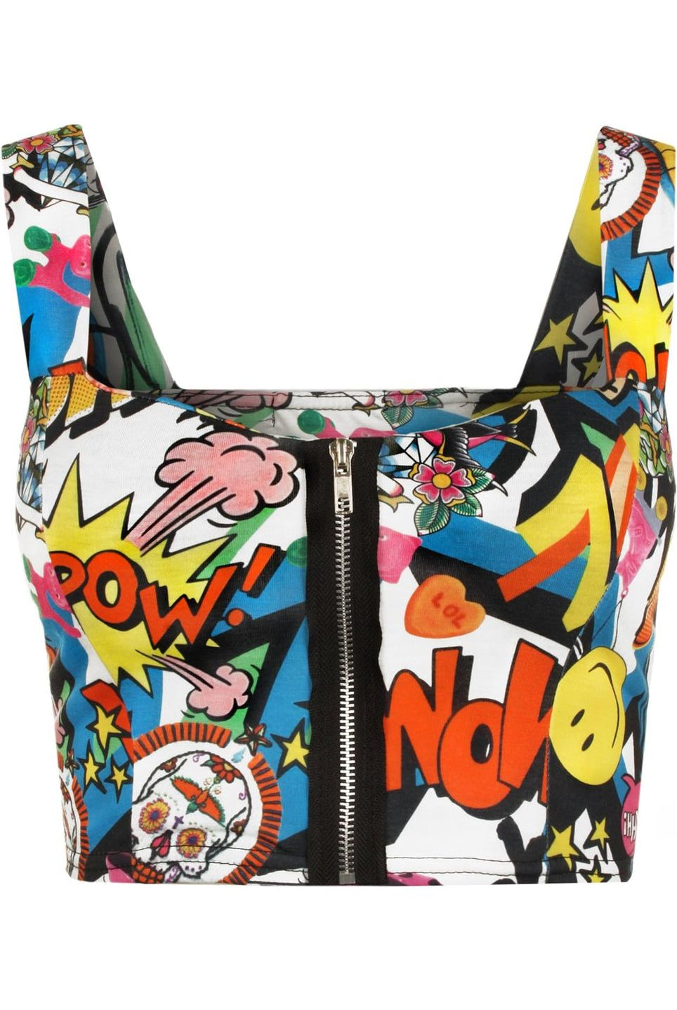 Army Camouflage Print Zip Boobtube Crop Top BraTop WearAll Bang 8-10