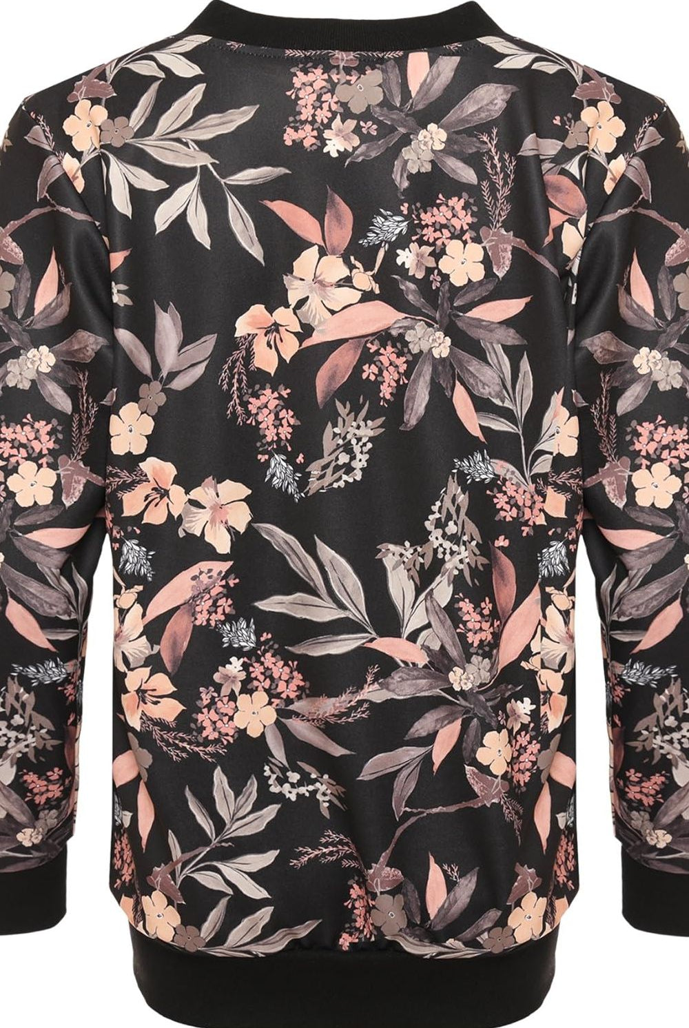 Floral Leaf Bomber Jacket Print Jacket WearAll