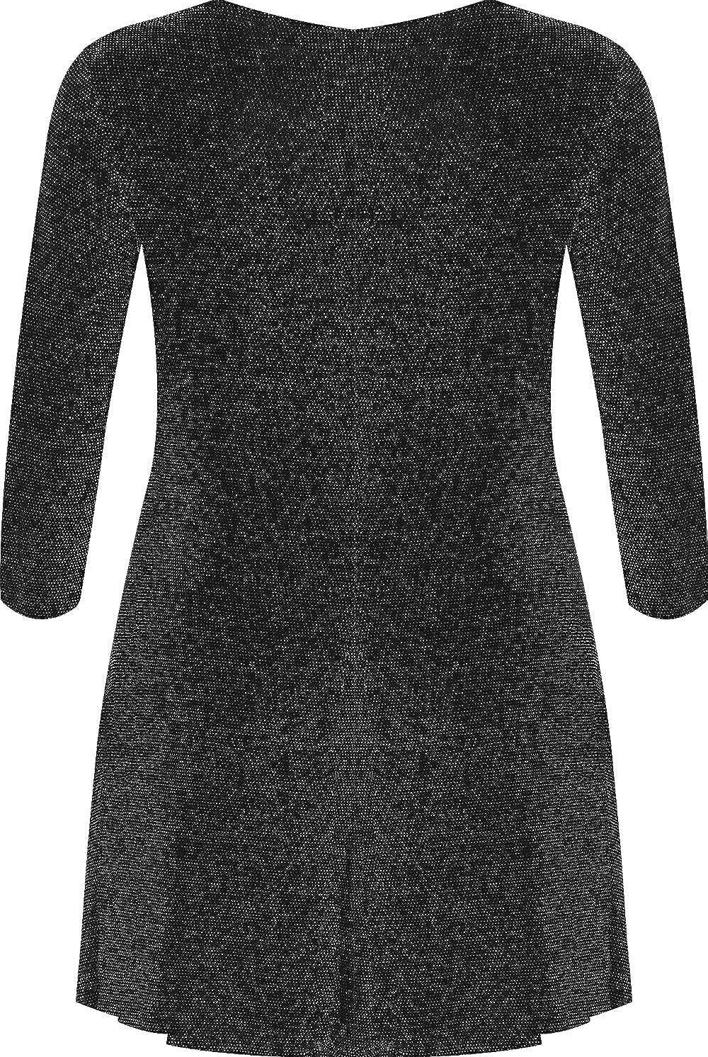 Lurex Sparkle Ladies Glitter Swing Short Dress WearAll
