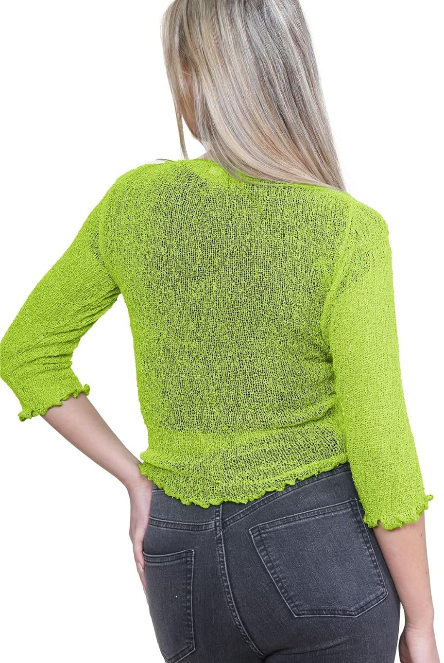 Tie Up Knitted Cropped Bolero Shrug Shrugs WearAll