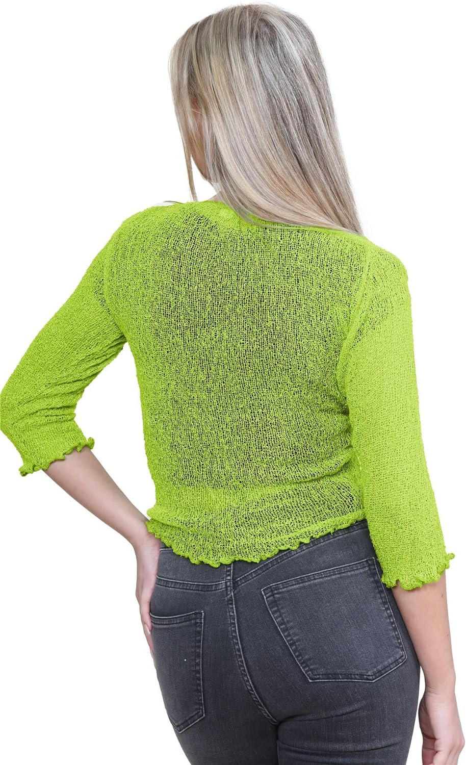 Tie Up Knitted Cropped Bolero Shrug Shrugs WearAll