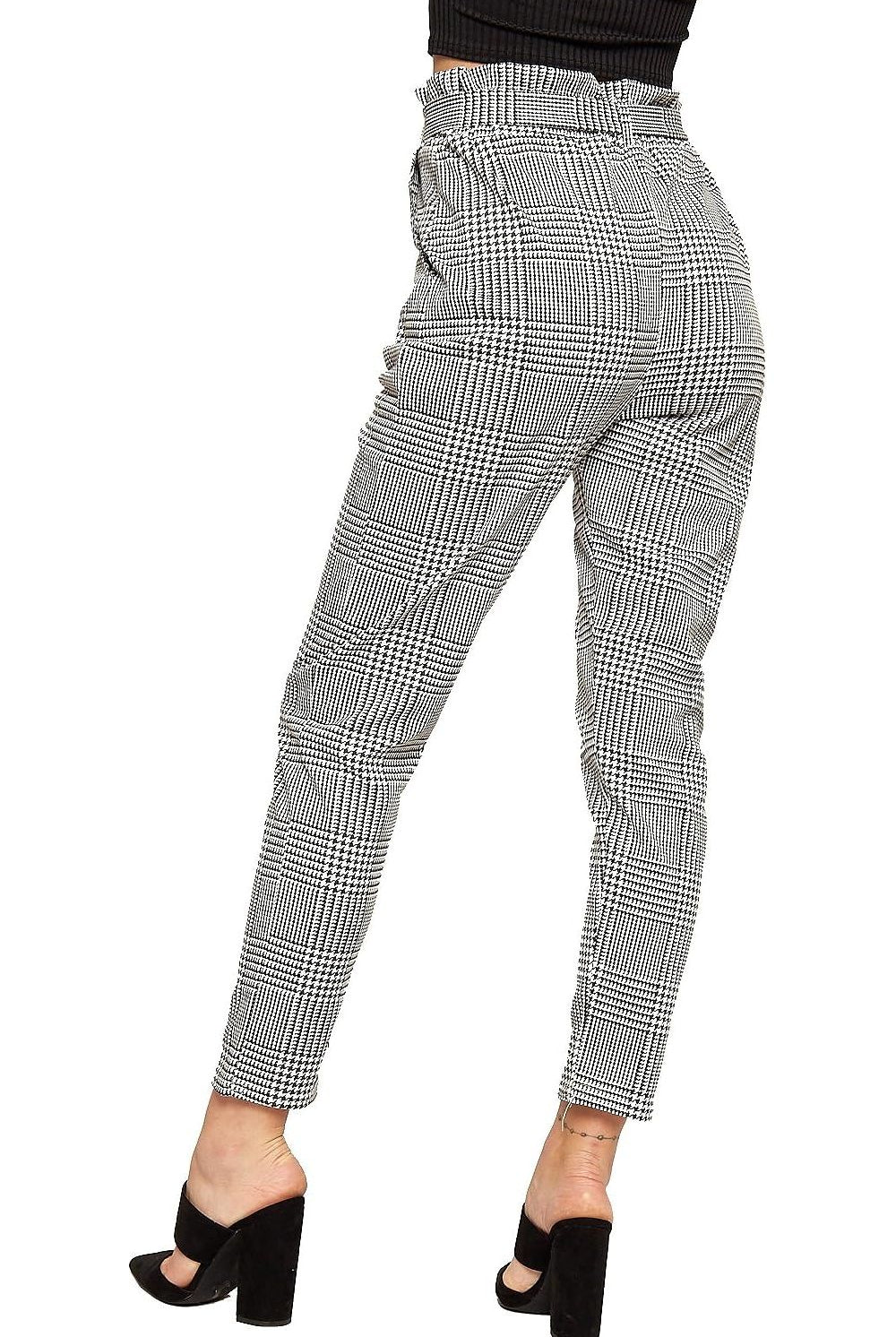 Paperbag Tartan Checked Print Trouser Trousers WearAll