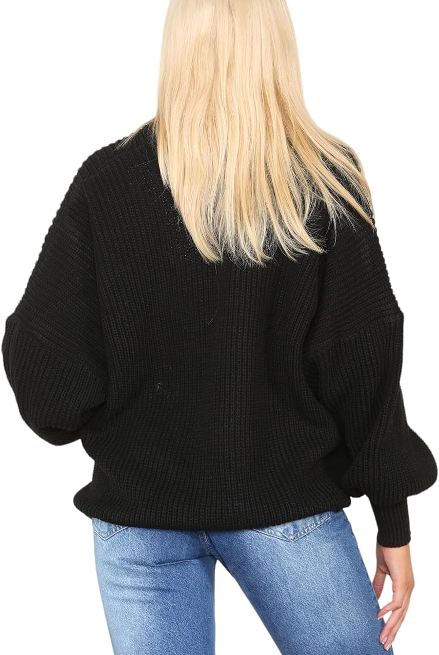 Short Balloon Sleeve Cardigan One Size (10-18) Apparel & Accessories WearAll