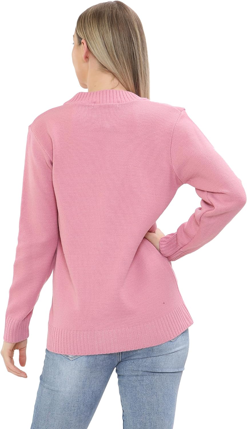 Women Knitted Plain Cardigan Knitted Cardigan WearAll