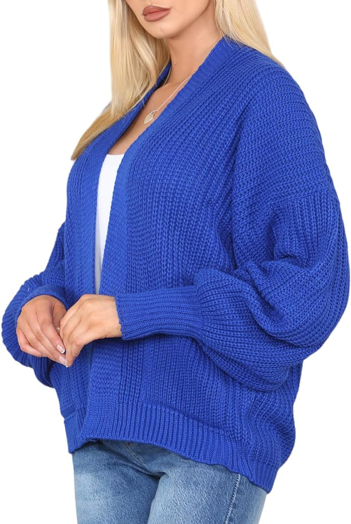 Short Balloon Sleeve Cardigan One Size (10-18) Apparel & Accessories WearAll