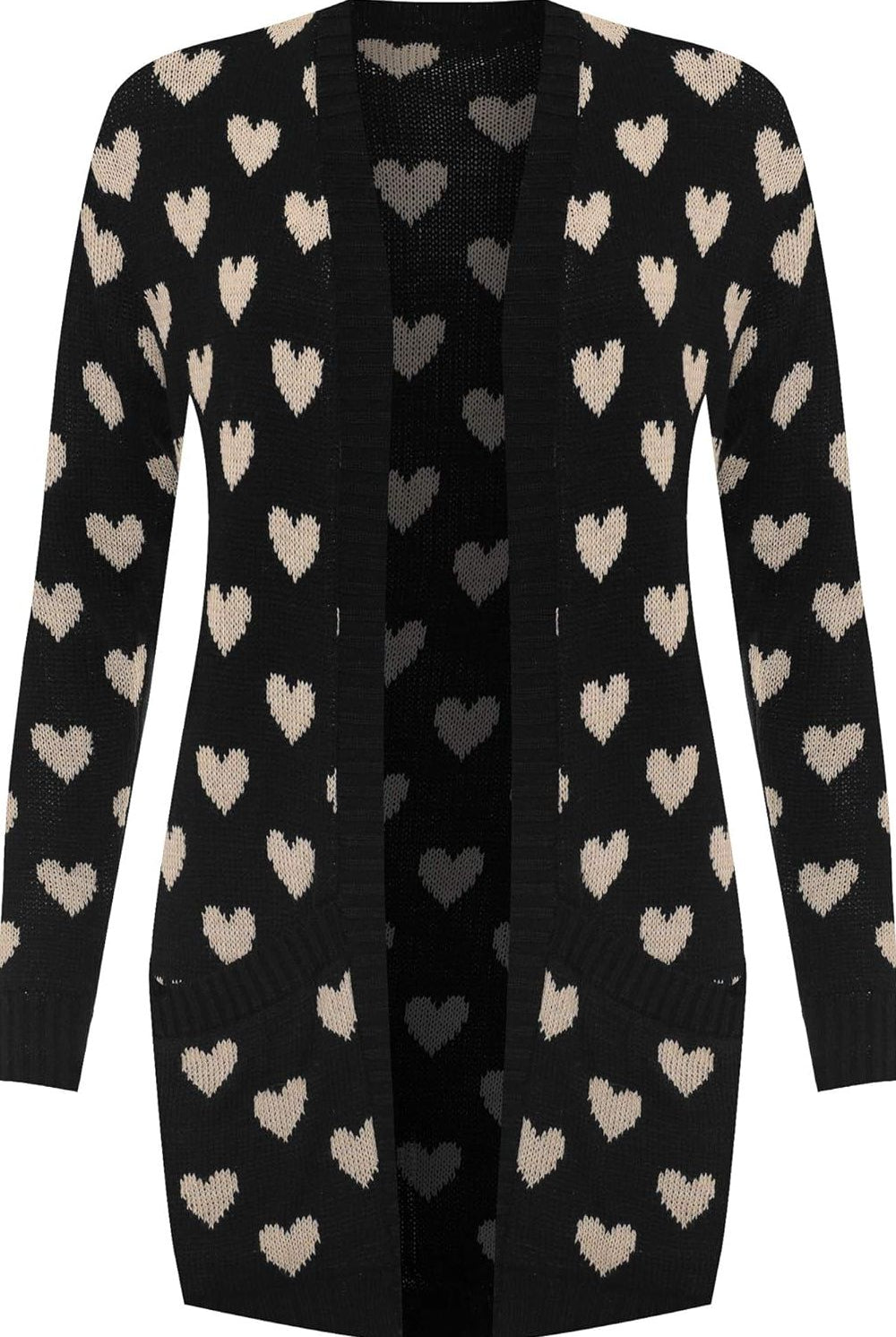 Knitted Cardigan Long Sleeve Open Pocket Knitted Cardigan WearAll