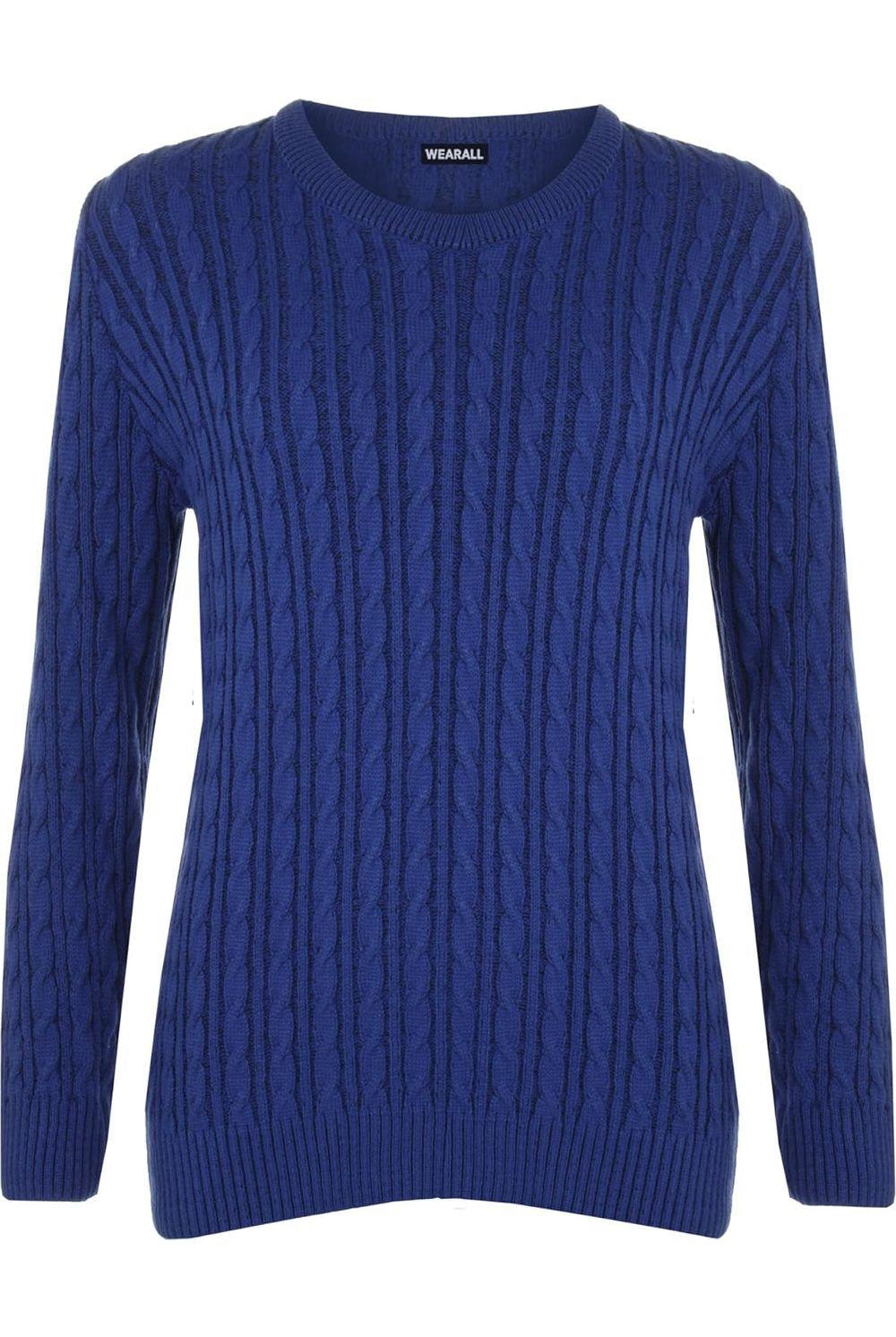 Plus Size Cable Knit Top Jumper Sweater Jumper WearAll
