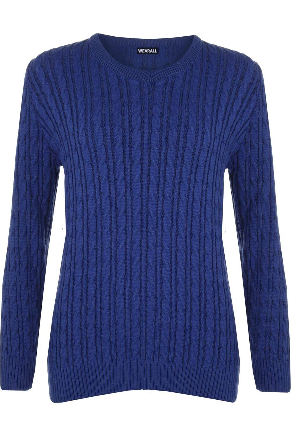 Plus Size Cable Knit Top Jumper Sweater Jumper WearAll