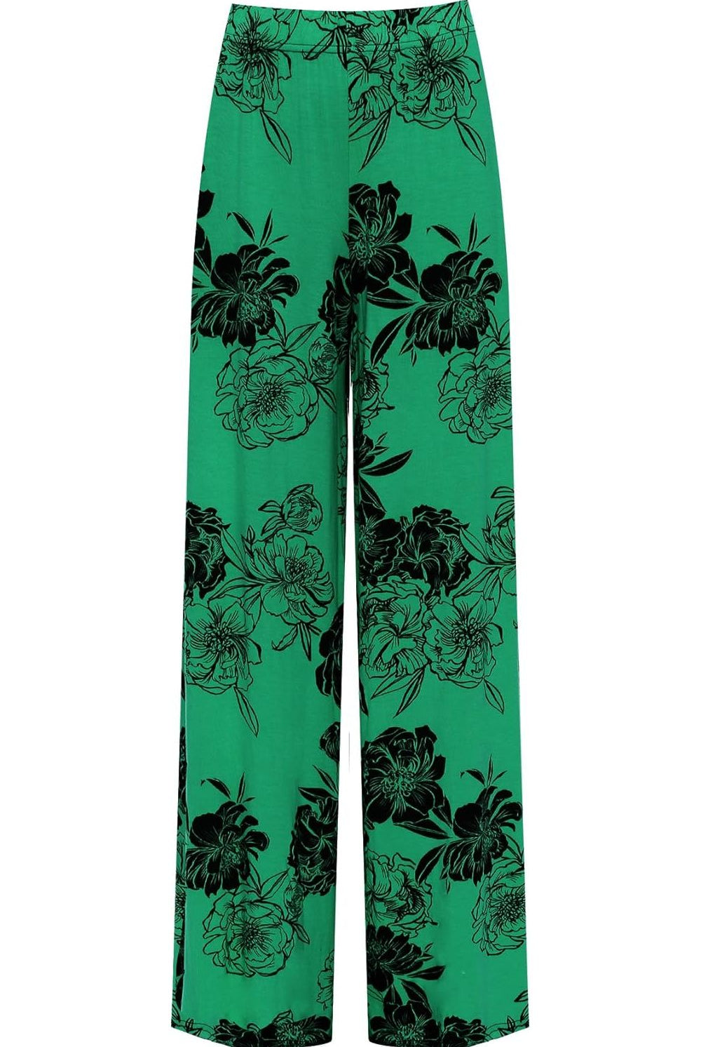 Flower Floral Print Wide Leg Palazzo Trouser Palazzo WearAll