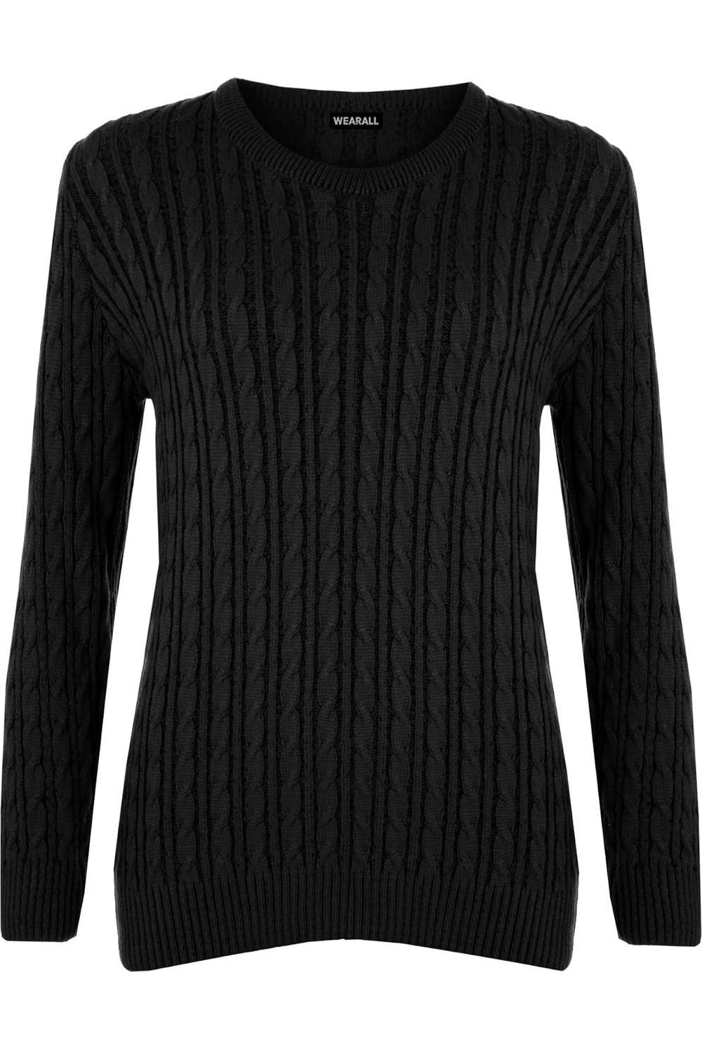 Cable Knit Top Jumper Sweater Jumper WearAll