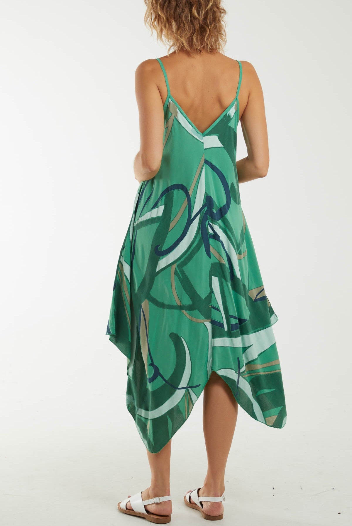 Abstract Cami Hanky Hem Dress Dresses WearAll