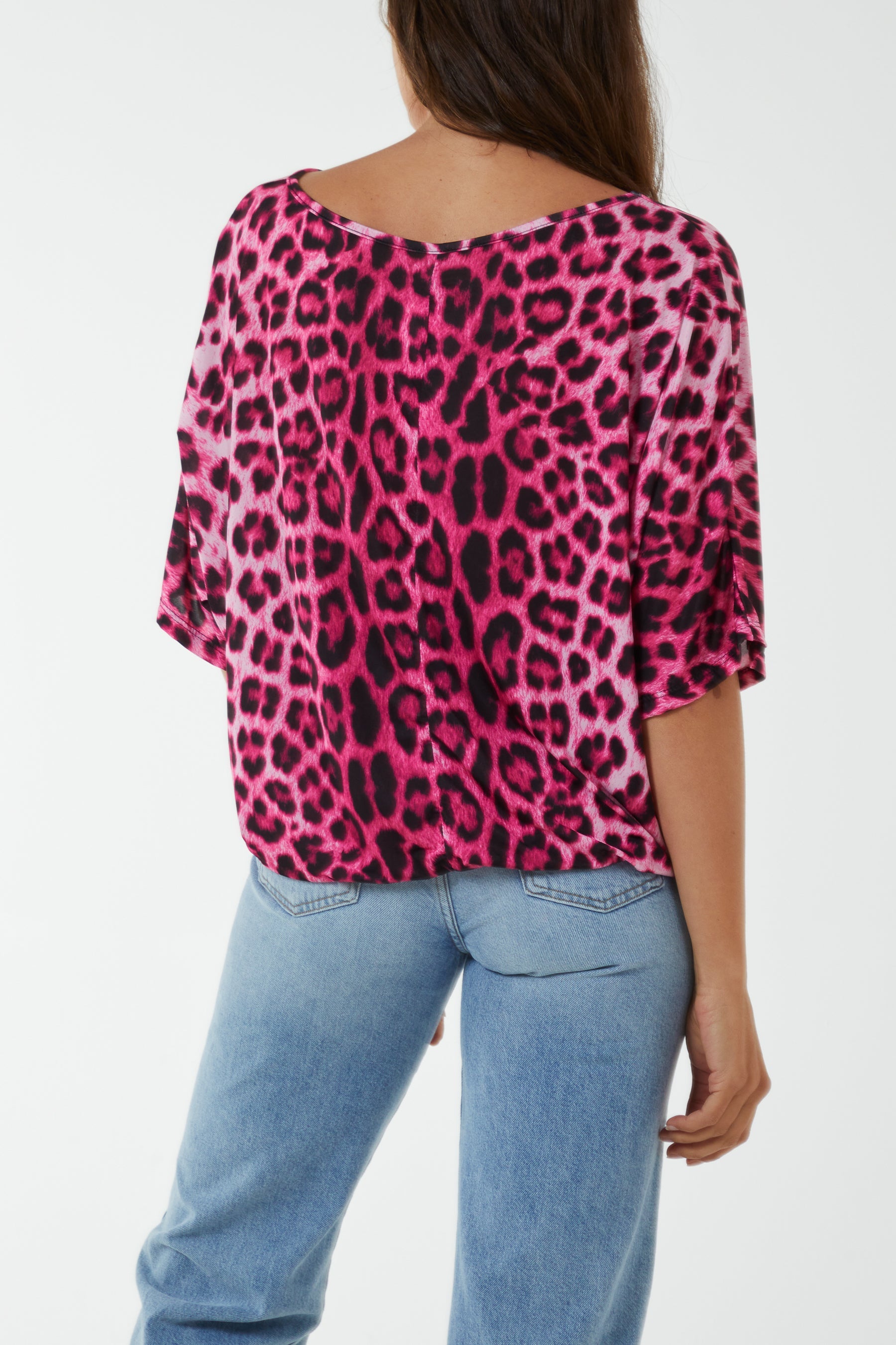 Short Sleeve Leopard Print Top T-shirts WearAll