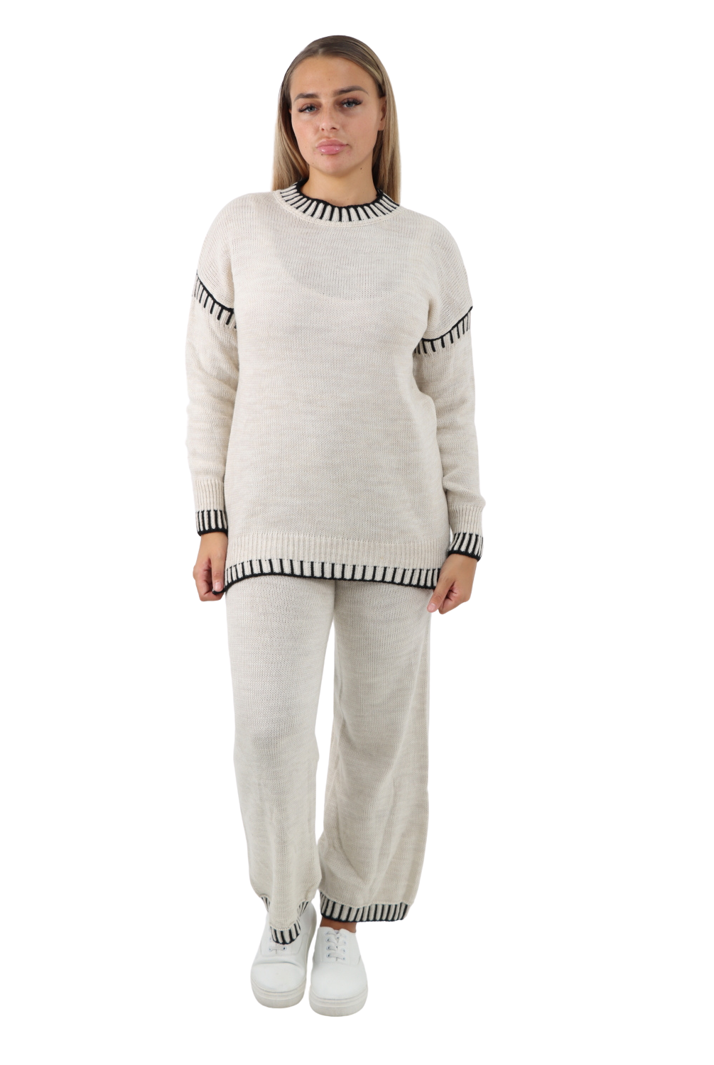 Italian Patch Knitted Co-Ord Set Tracksuit Dress WearAll