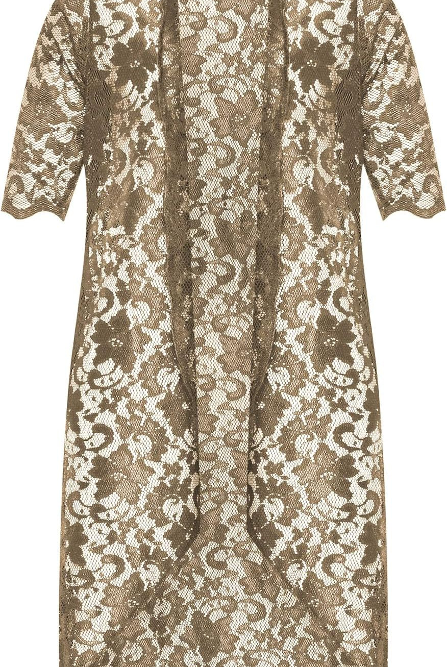 Floral Lace Open Medium Cardigan Maxi Cardigan WearAll