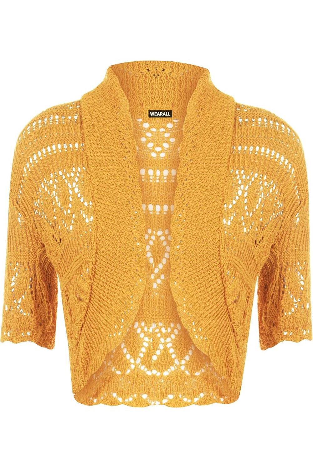 Knitted Crochet Bolero Shrug Apparel & Accessories WearAll