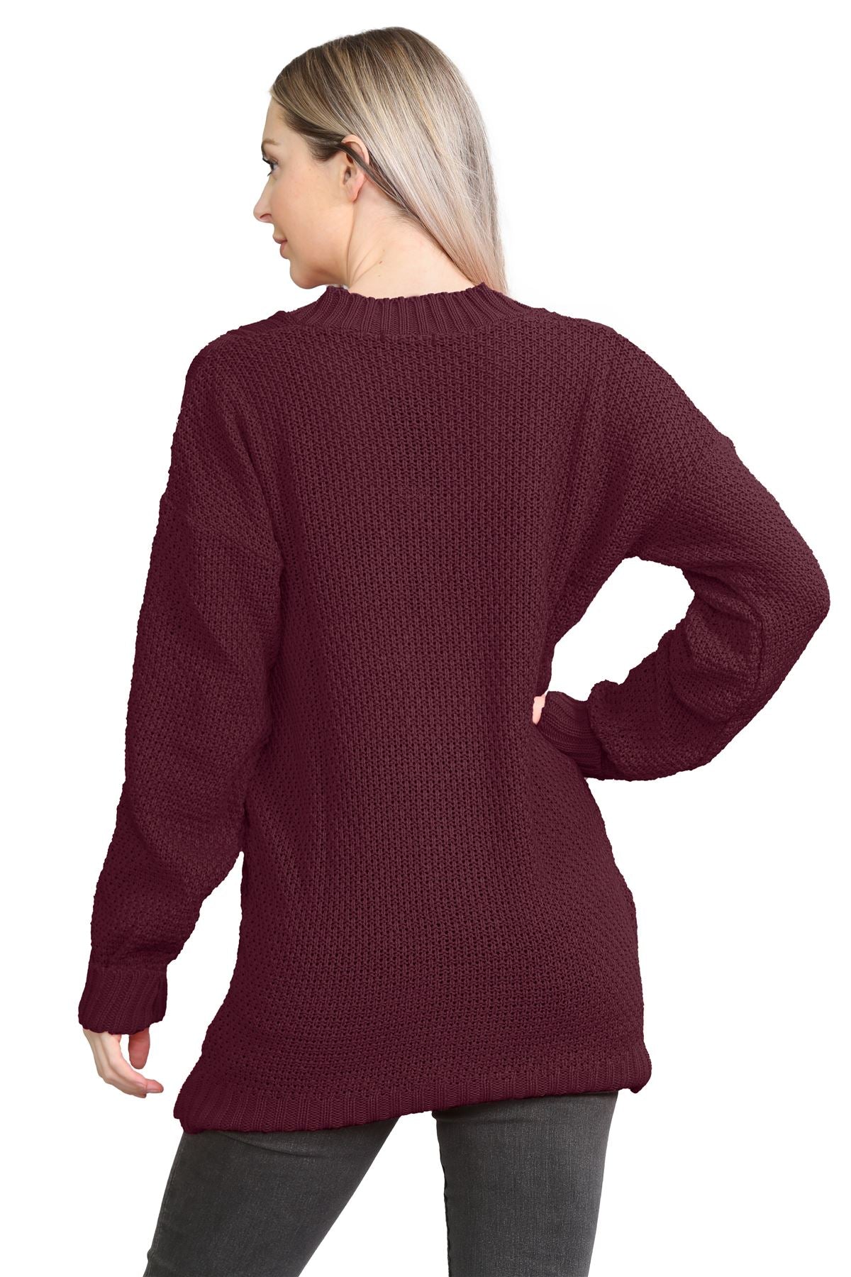 Plus Size Cable Knitted Button Cardigan Knitted Cardigan WearAll